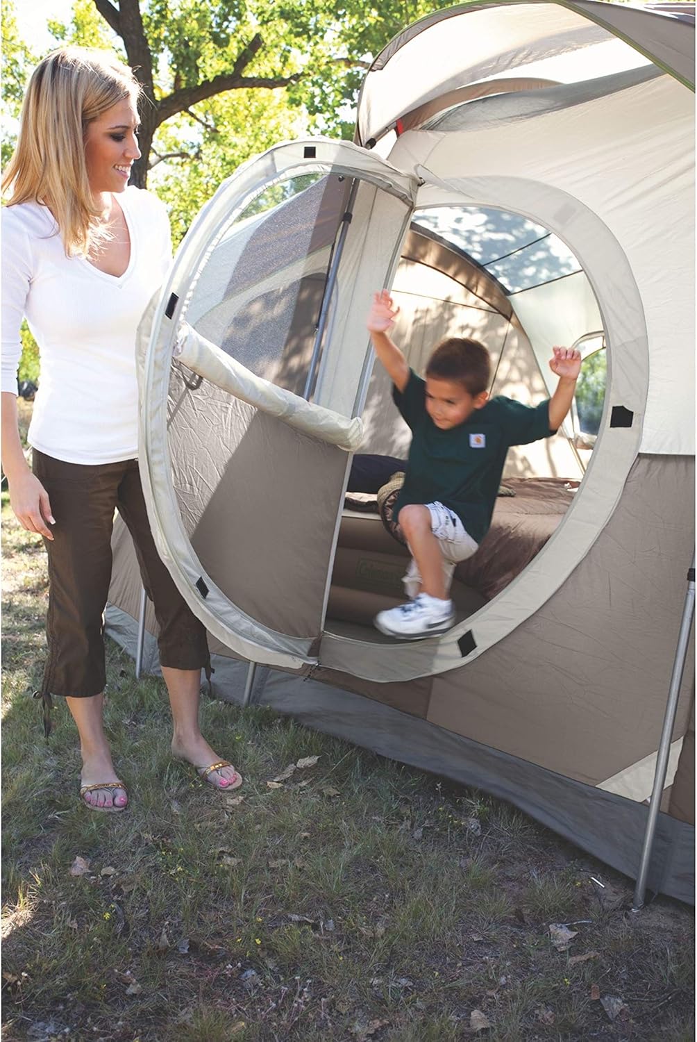 Coleman 6-Person WeatherMaster Tent with Screened Porch, Weatherproof Tent with Screen Room, Rainfly & Carry Bag Included - Image 9